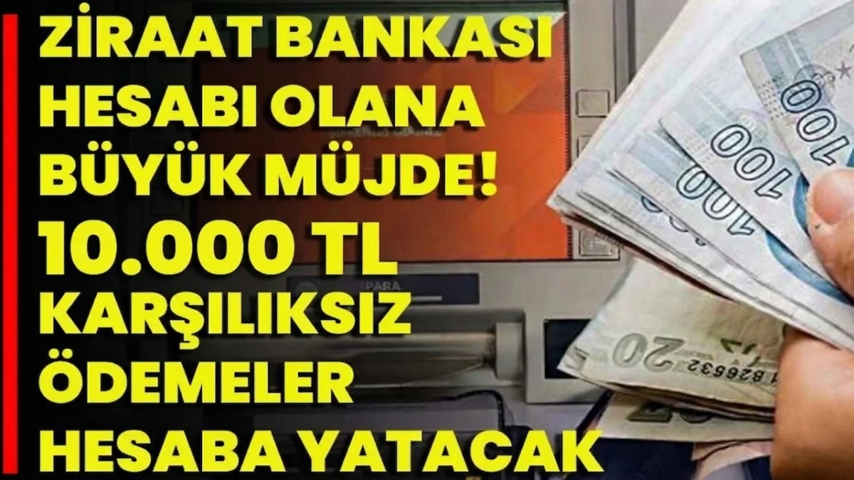 Ziraat Bankası Düğmeye Bastı! Emekliye 3 Yıllık Taahhütle 10 Bin Lira Ödenecek